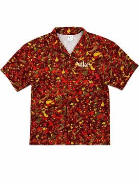 Nike Trek Division Dri-FIT Camo Button Up Shirt Men’s Small DR9966-832 SP22